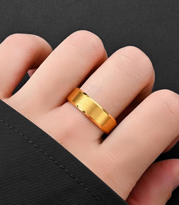 King Ring Tungsten 4/6/8/10mm Rings – Super Polished Matt Finish Tungsten Rings – Designed in USA