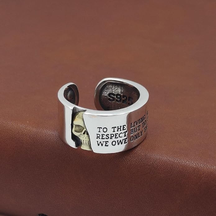 925 Sterling Silver Ring Minimalist Adjustable Rings Band Handmade Rings for Women Girls