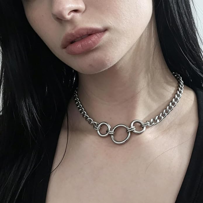 Milakoo Stainless Steel Pendant Necklace for Women Heart Charms Link Chains 23" Length Lobster Clasp