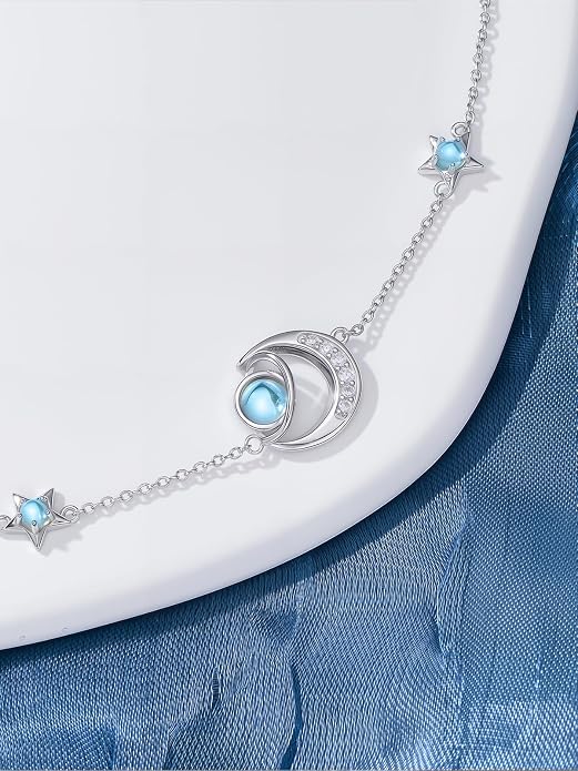 925 Sterling Silver Ankle Bracelet Evil Eye/Dolphin/Sea Turtle/Infinity/Wave Seashell/Hamsa Ankle Bracelet Adjustable Summer Beach Ocean Jewelry for Women