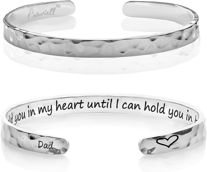 Carviell Bracelet - Gifts for Women – Inspirational, Friendship, Love, Mom, Daughter, Sister, Christian, Graduation, Memorial & Wedding Gifts – 100+ Phrases – Stainless Steel, Gift-Ready