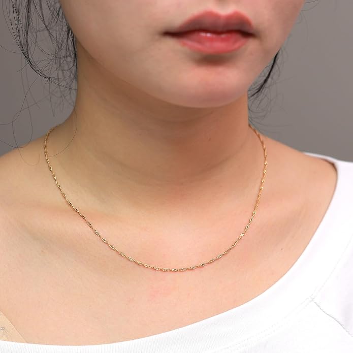 14K Gold Plated Paper Clip Chain Link Necklace Satellite Cross Key Starfish Turquoise Heart Necklace for Women