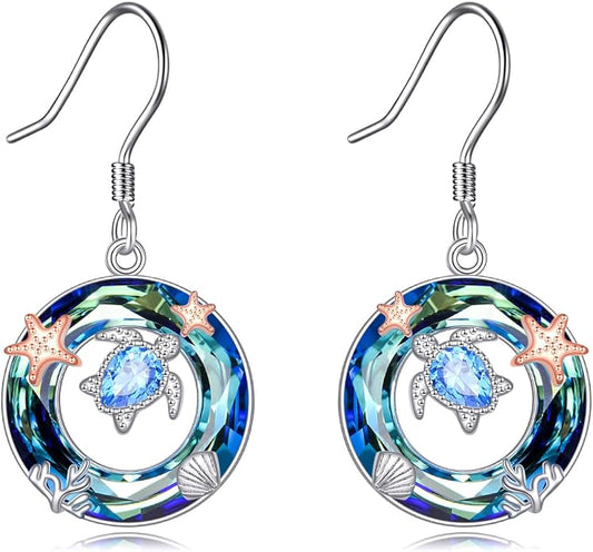 Dolphin/Teardrop/Filigree Earrings Earrings for Women Dangle Earrings 925 Sterling Silver Dangle Earrings Jewelry for Women