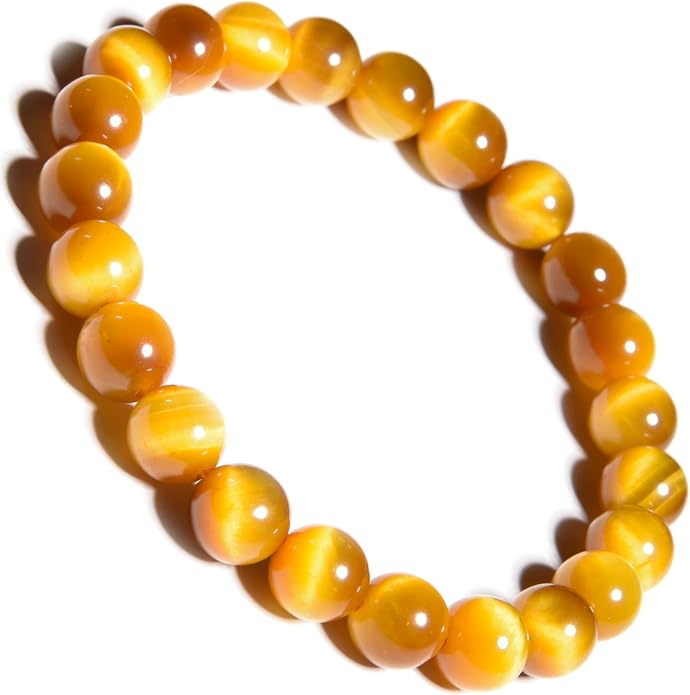 ILLUMINIA 5A Grade Natural Crystal Gemstone Bracelet | Healing Energy Charged Quartz Stone Bead | Handcrafted Stretch Bracelet for Women Men Teens
