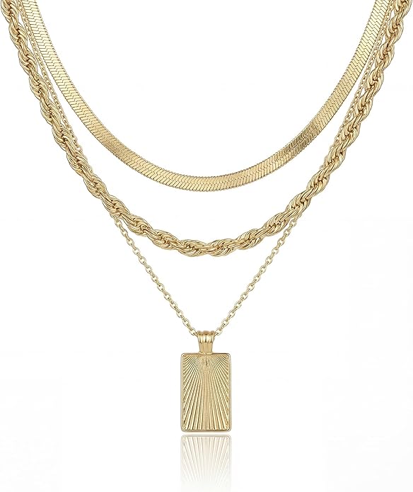 Unisex Celestial Gold Pendant Necklaces, Sun/Moon/Star/Angle Celestial Elements Unisex Choker Gold Lover Chains for Men and Women Jewelry