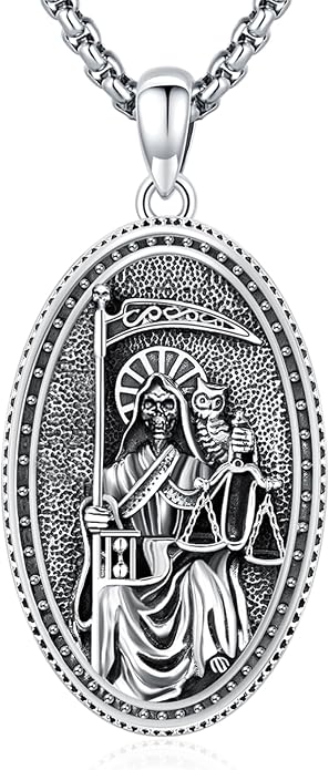 Pentagram Necklace Sterling Silver Triple Moon Goddess/Celtic Knot Witches Knot/Ankh/Sun and Moon/Hecate/Lilith/Santa Muerte/Tetragrammaton Pendant Necklace Pagan Wiccan Magic Egyptian Amulet Jewelry for Women Men