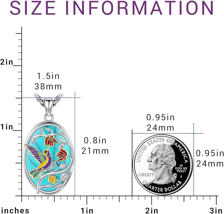 Turquoise Jewelry for Women Men 925 Sterling Silver Pendant Urn Necklaces for Ashes Picture Locket Necklace Thor Hammer Yggdrasil Virgen De Guadalupe St Michael Christopher Judas Witches Knot Necklace
