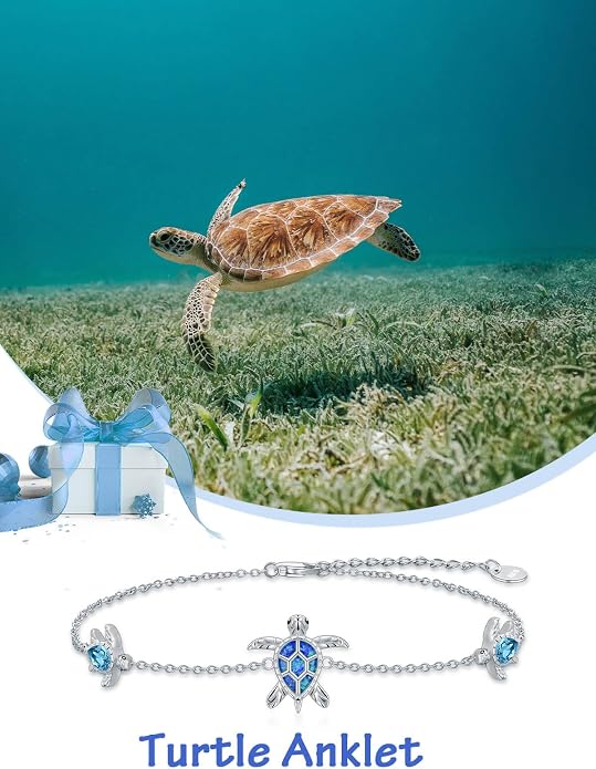 WINNICACA Sterling Silver Butterfly Bracelet Anklet Created Opal Butterfly Jewelry Gifts for Women Birthday Christmas Day Gifts