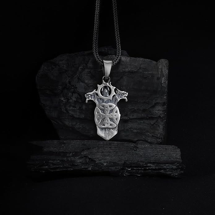 Goddess Freyja Charm Necklace, Freyja Necklace,Viking Jewelry,Viking Christmas Gift, Pagan Pendant, Norse Jewelry For Men,Norse Mythology