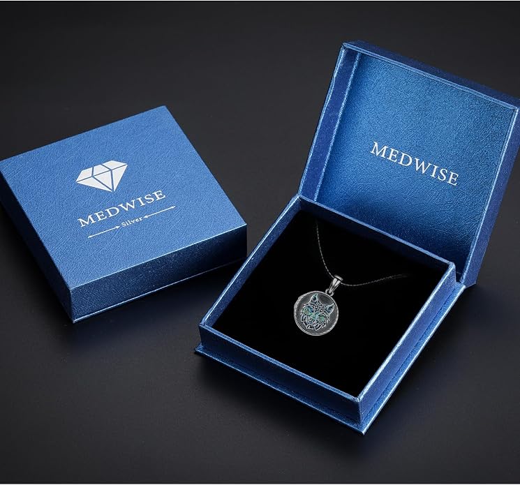 MEDWISE 925 Sterling Silver Locket Necklace That Holds Pictures Photo Necklace Oxidized Rose Flower/Sunflower/Compass/Celtic Heart Pendnat Lockets Gifts for Women Birthday Christmas Gifts
