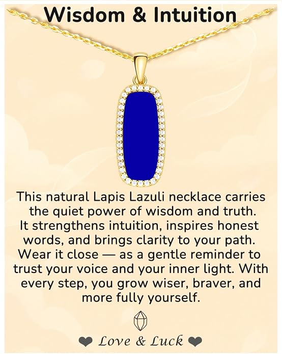 Natural Gemstone New Beginnings Birthday Graduation Gifts 925 Silver Jewelry Plated with 18K Gold Protection Necklace for Women