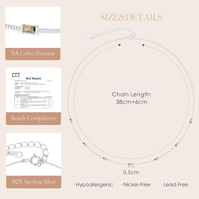 LOUISA SECRET Birthstone Necklaces for Women, 14K Gold Plated Dainty Simple Necklace, 925 Sterling Silver Birthday Anniversary Jewelry Gift for Women Mom Mother