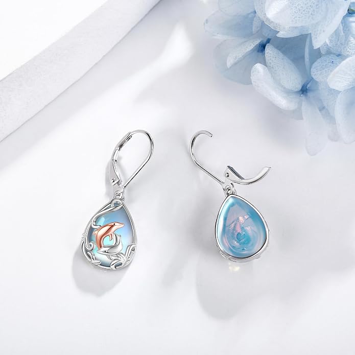 Silver Earrings for Women Sterling Silver Filigree Earrings Teardrop Dangle Drop Filigree Jewelry Gift for Women Mother Mom