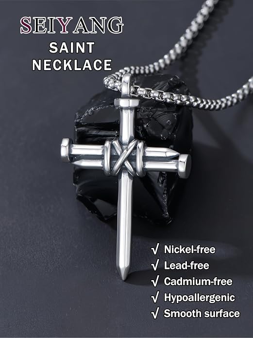 Seiyang Crown of Thorns Necklace 925 Sterling Silver Crown Pendant Amulet Jewelry Gifts (with Gift Box)