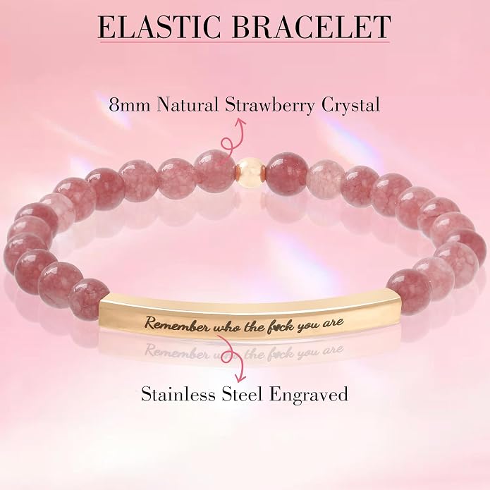 Dont Let The Hard Days Win Bracelet - Gold Hard Day Motivational Bangle Stainless Steel Engraved Words, Inspirational Chain Jewelry Gifts for Women Friend