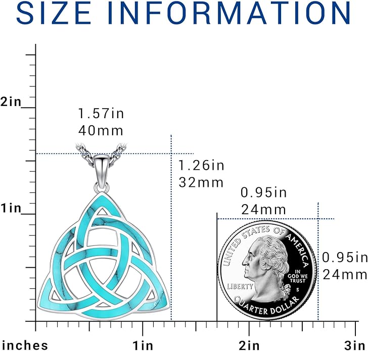 Turquoise Jewelry for Women Men 925 Sterling Silver Pendant Urn Necklaces for Ashes Picture Locket Necklace Thor Hammer Yggdrasil Virgen De Guadalupe St Michael Christopher Judas Witches Knot Necklace