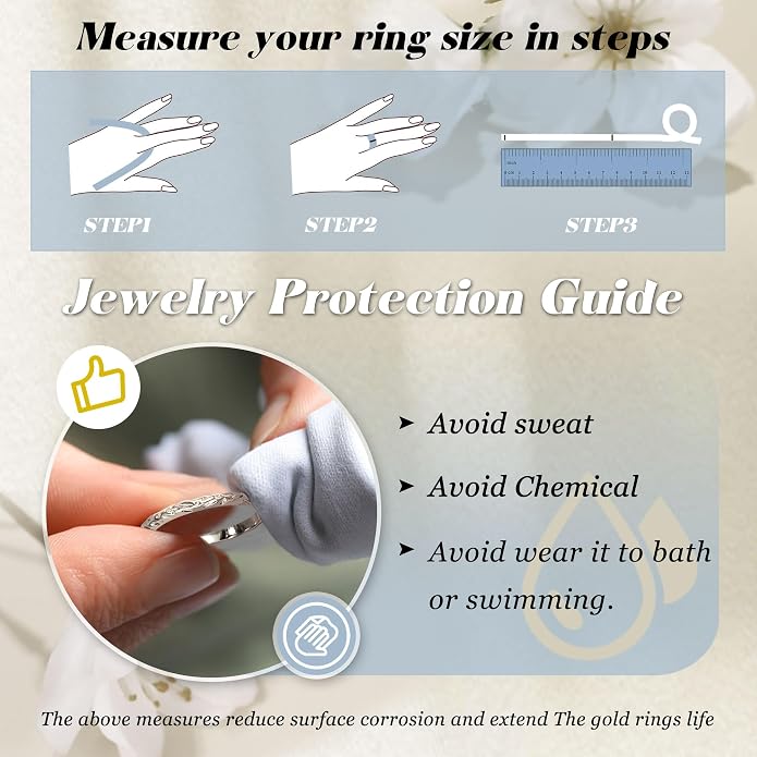 Fansilver Stackable Chunky Gold Rings for Women Non Tarnish Dainty 14K Gold Plated Stacking Thumb Rings Set Trendy Gold Wedding Band Ring Size 5-11