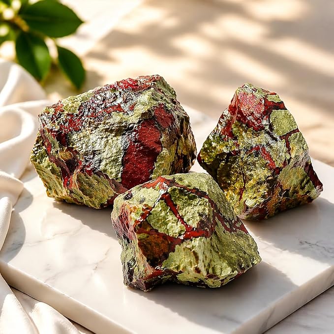 Large 1.25-2.0” Natural Dragon Blood Raw Crystals Stones for Meditation, Chakra, Reiki, Crystal Grid, Energy Work, Wire Wrapping, Tumbling & Spiritual Home Decor