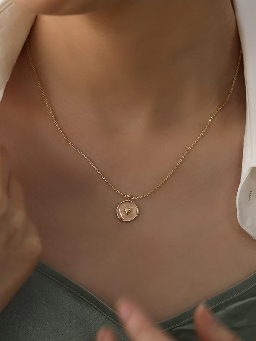 S.Leaf 18K Gold Plated Cubic Zirconia Choker Necklace for Women 925 Sterling Silver Layered Coin Moon Star Heart Circle Crystal Lariat Pendant Necklaces Gifts for Women Trendy