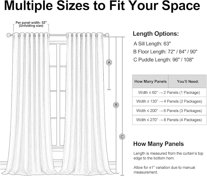 Topfinel 95 inch Bedroom Curtains 2 Panels 100% Blackout Linen Texture Curtain Taupe Vintage Farmhouse Window Drapes with Back Tab Rod Pocket Light Blocking Thermal Insulated Curtains 95 inches Long