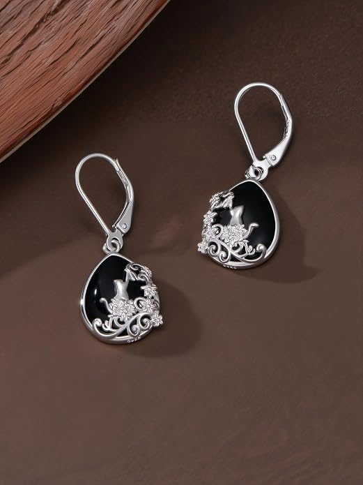 Dorunmo 925 Sterling Silver Western Dangle Earrings for Women Bohemian Earrings Hypoallergenic Christmas Jewelry Gifts for Women