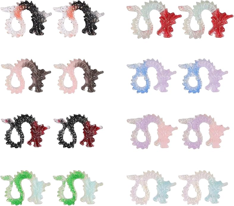 Plastic Post Stud Hoop Earrings for Sensitive Ears Multicolor Butterfly Flower Stud Earrings Set for Women