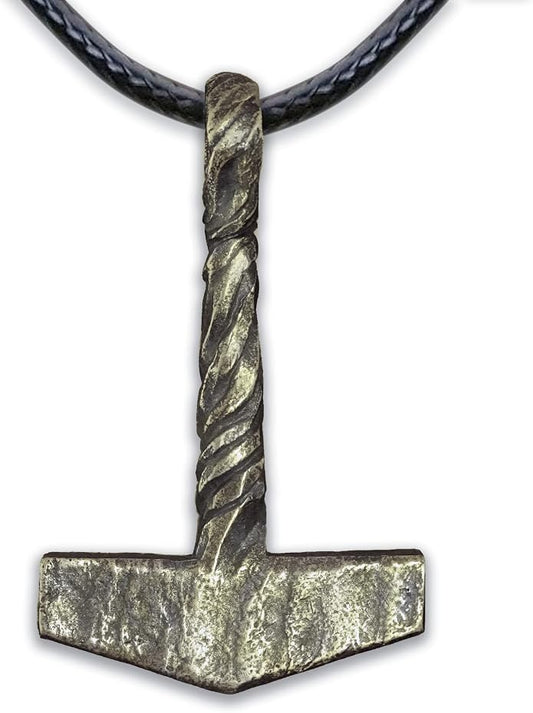 Baldur Jewelry - Thors Hammer Necklace Pendant Mjölnir - Viking Norse Thor Hammer Pendant Viking Jewelry - Thor Necklace - Thor Gifts for Men - Viking Necklace for Men