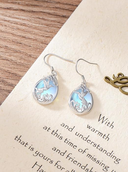 Midari Heart Dangle Earrings 925 Sterling Silver Leverback Drop Earrings Teacher Music Art Jewelry Gifts for Women Students Apple/Guitar/Palette/Note Design