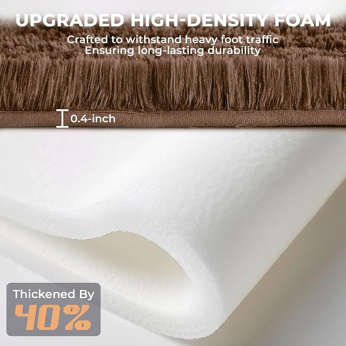 OPPODREAM 8x10 Brown Rugs for Bedroom, Ultra-Soft Fluffy Area Rugs for Living Room, 8 x 10 Shag Carpet for Nursery, Kids, Girl, Boy, Baby, Plush, Fuzzy, Shaggy, Cute Home Decor