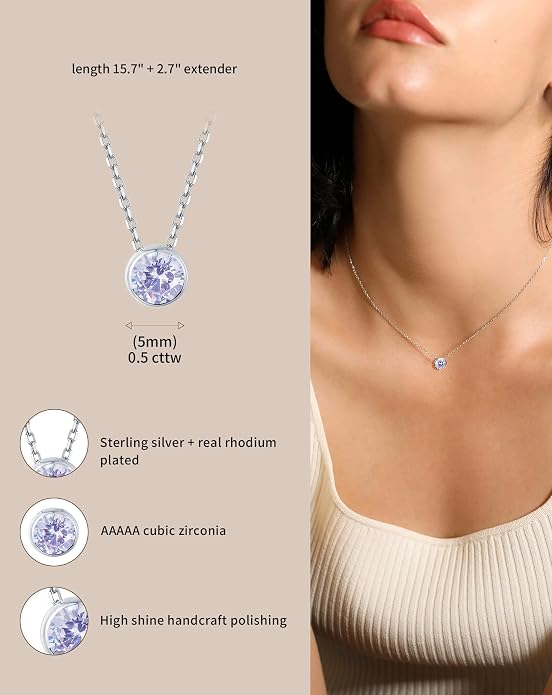 S.Leaf Gold Dainty Pendant Necklaces for Women Sterling Silver Gold Plated Layered Horizontal Vertical Bar Star Starburst Moon Cubic Zirconia Lariat Necklace for Women Trendy Gifts