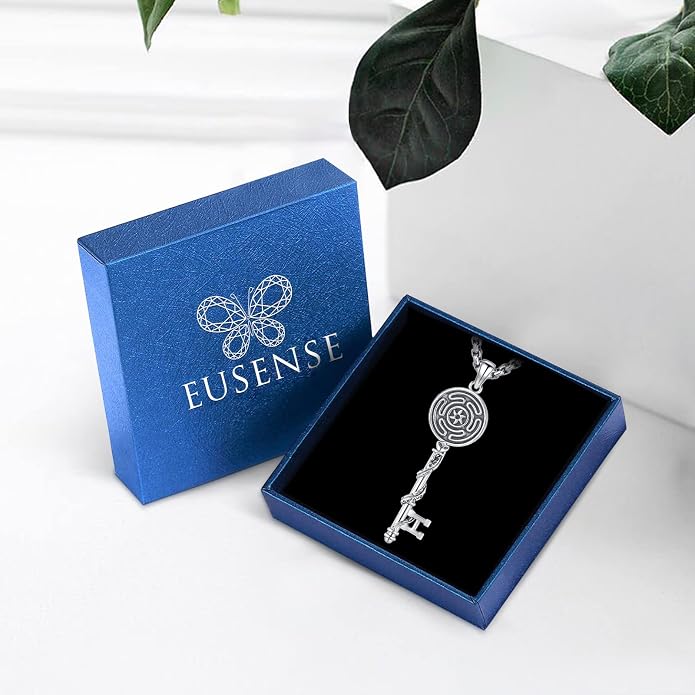 Witchy Jewelry for Women Men Nudo De Bruja Plata 925 Original Witches Knot Necklace Tetragrammaton Hecate Necklace Lilith Necklace Pentagram Necklace Cat Necklace Triple Moon Goddess Pendant Necklace