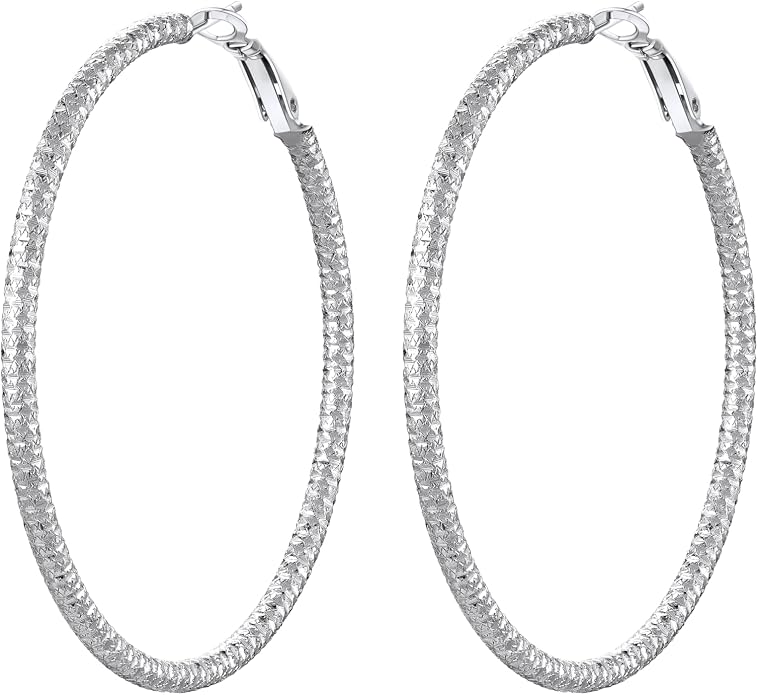 PROSTEEL 30/40/60/80/100mm Chunky Hoop Earrings For Women Gold Plated/Black Stainless Steel Hoops Earrings Statement Jewelry