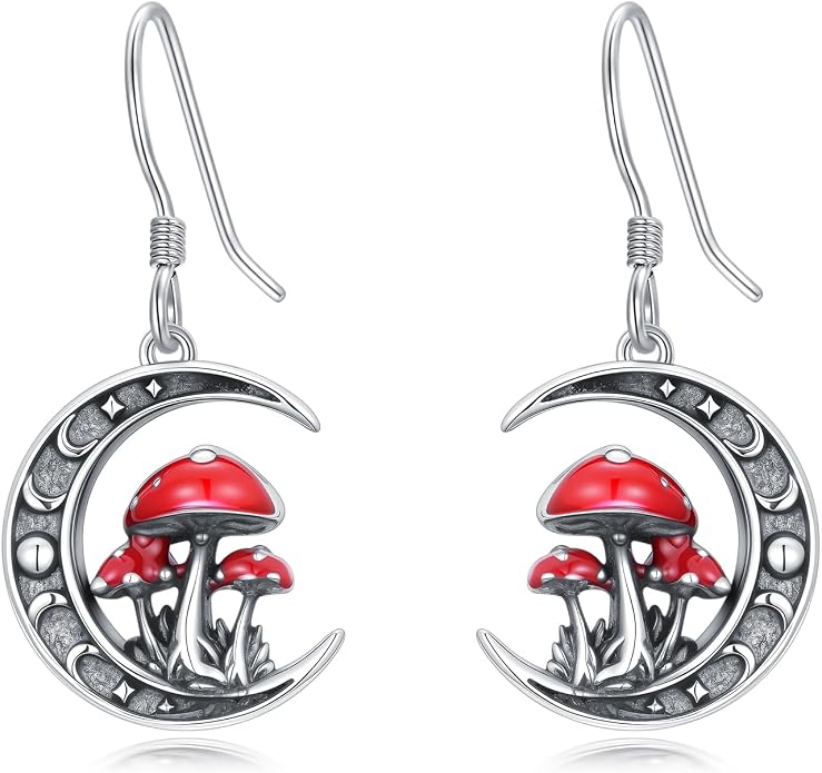 Animal/Leaf/Gothic Dangle Earrings 925 Sterling Silver Animal/Leaf/Gothic Dangle Drop Earrings Easter/Halloween/Christmas Jewelry Gifts for Women Her