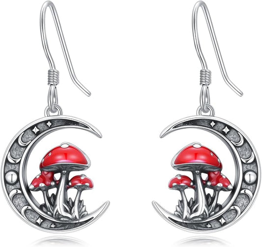 Animal/Leaf/Gothic Dangle Earrings 925 Sterling Silver Animal/Leaf/Gothic Dangle Drop Earrings Easter/Halloween/Christmas Jewelry Gifts for Women Her