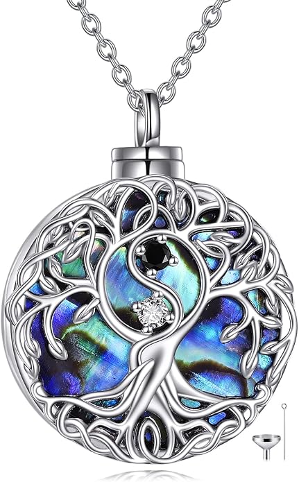 YFN Tree of Life Necklace Sterling Silver Celtic Knot Tree Pendant Jewelry Gifts for Women Men