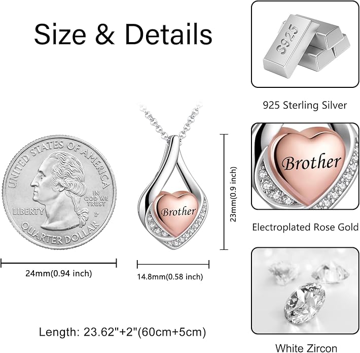 Cremation Jewelry 925 Sterling Silver Teardrop Urn Necklace for Ashes Heart Shape Memorial Keepsake Pendant for Human Ashes for Women Gift