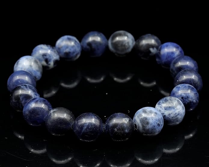 Natural Gemstone Beaded Stretch Bracelet for Men & Women | Handmade 8mm Stone Jewelry | Zodiac Chakra Elastic Bracelet | Meaningful Gift Collection