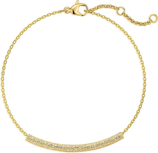 MEVECCO Anklet for Women Gold Chain 14K Gold Plated Dainty Boho Beach Summer Simple Foot Jewelry Ankle Bracelet