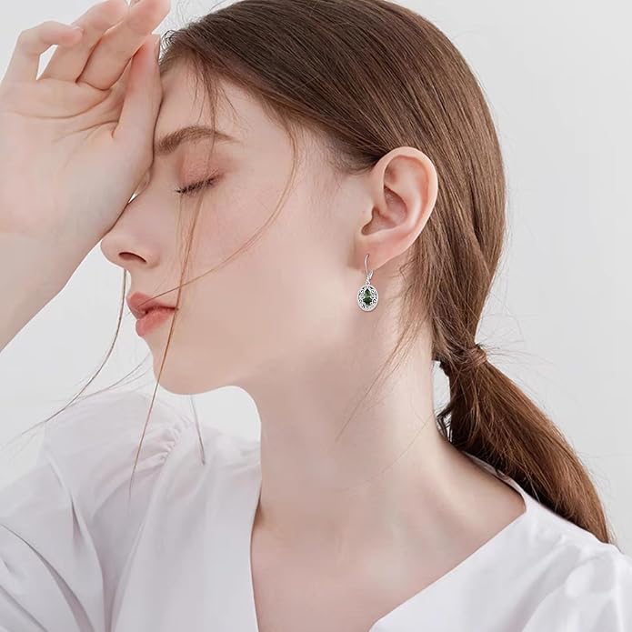 Teardrop Earrings Sterling Silver Filigree Irish Celtic Teardrop Drop Earrings Jewelry Gifts For Women