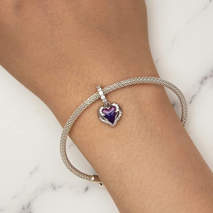 NINGAN 925 Sterling Silver Charm Golden Love Charm Buckle Safety Chain Travel Bead Firefly Dragonfly Pendant, Suitable for Women Bracelet and Necklace as Gift from Mom and Friends