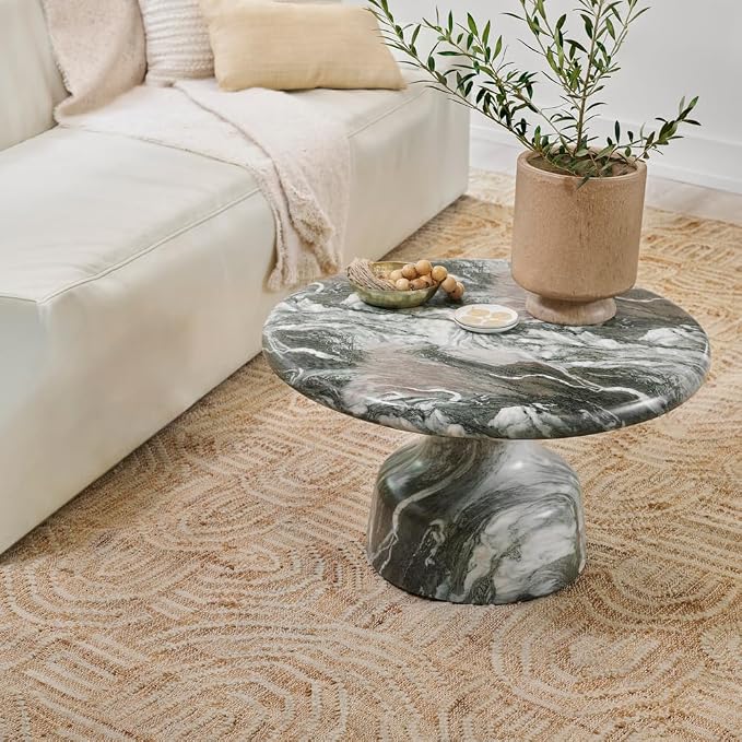 Tempaper Swell Natural and Cream Handwoven Jute and Wool Area Rug, 8' x 10'