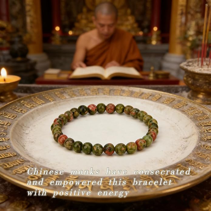 LINGYUAN Feng Shui Wealth and Luck Bracelet with Gold Foil Five Gods Amulet-Red Agate Cinnabar Gemstone Bracelet for Prosperity, Protection & Success, Lucky Charm Gift for Men & Women
