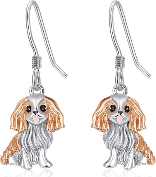 Dreamboat Cute Animal Dangle Drop Earrings for Women 925 Sterling Silver Hypoallergenic Animals Hook Earring Birthday Party Jewelry Gifts for Sensitive Ears