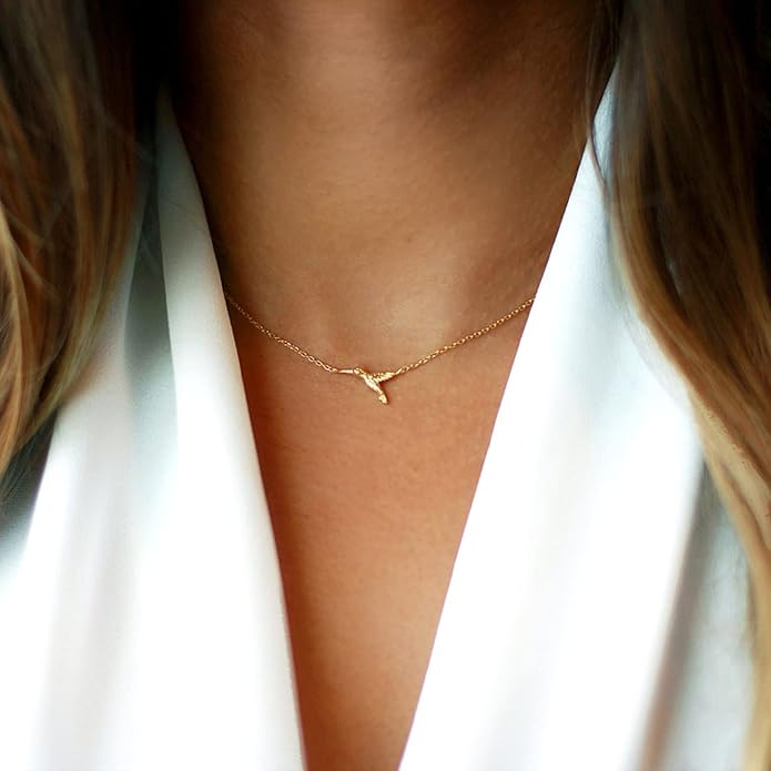 Collner 14K Gold Heart Pendant Necklace for Women Dainty Star Necklace Tiny Evil Eye Choker Necklace Boho Crescent Moon Necklace Minimalist Jewelry
