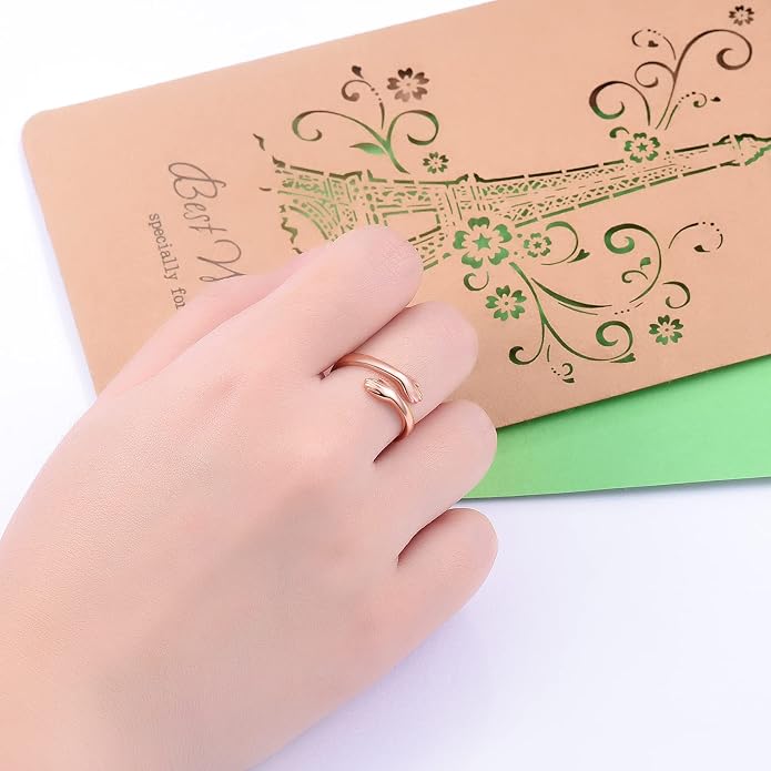 S925 Sterling Silver Hug Rings for Women Teen Girls Adjustable Ring for Granddaughter Daughter Hope Promise Friendship Hand Ring Jewelry for Birthday Graduation Christmas Mothers Day Valentines Gifts