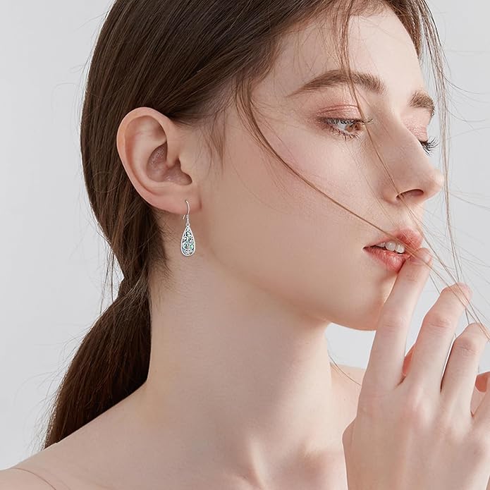 Dolphin/Teardrop/Filigree Earrings Earrings for Women Dangle Earrings 925 Sterling Silver Dangle Earrings Jewelry for Women