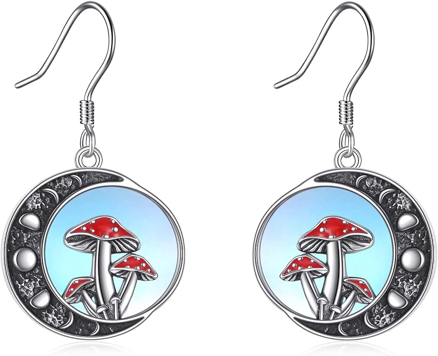 Birthstone Tree of Life Earrings for Women 925 Sterling Silver Life Tree Dangle Earrings Jewelry Gifts