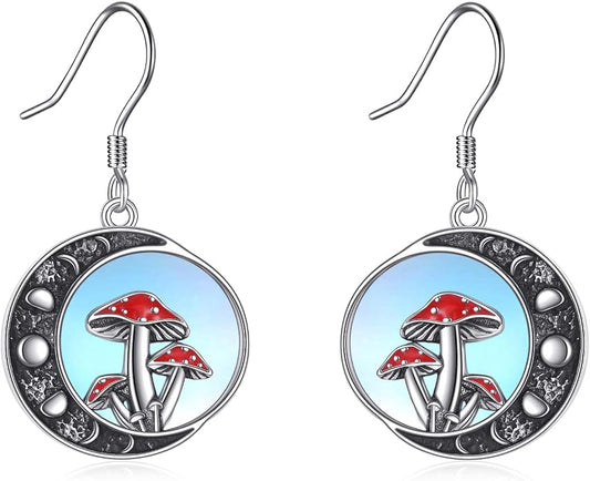 Birthstone Tree of Life Earrings for Women 925 Sterling Silver Life Tree Dangle Earrings Jewelry Gifts