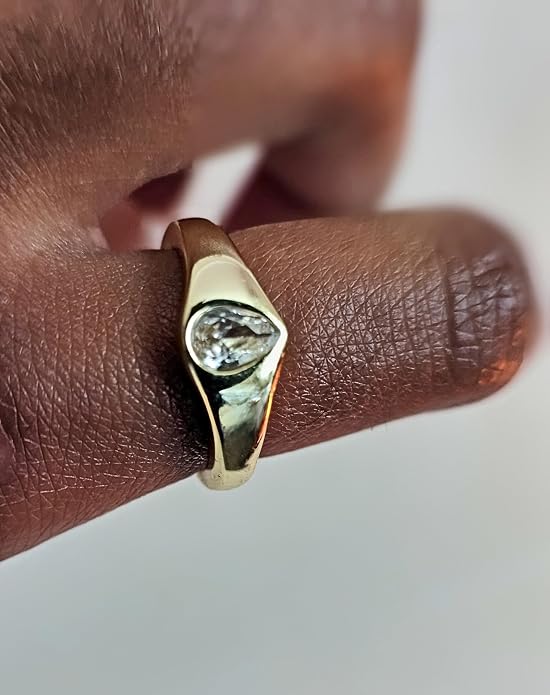 Faire de la Mode Waterproof Statement Chunky Ring in 14k Gold Plated Stainless Steel
