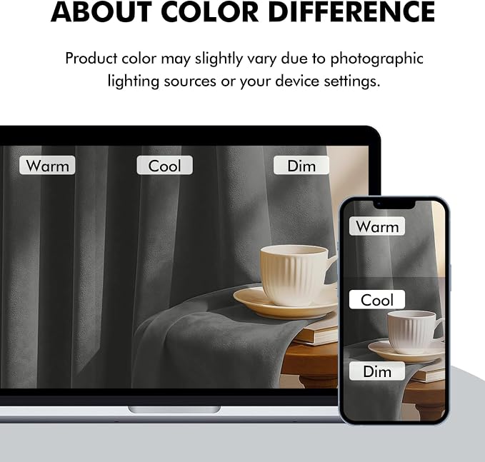 MIULEE Gray Velvet Curtains 90 inches Long, Pinch Pleated Blackout Drapes with Hooks, Thermal Insulated Pinch Pleat Panels for Bedroom Living Room, 2 Panels